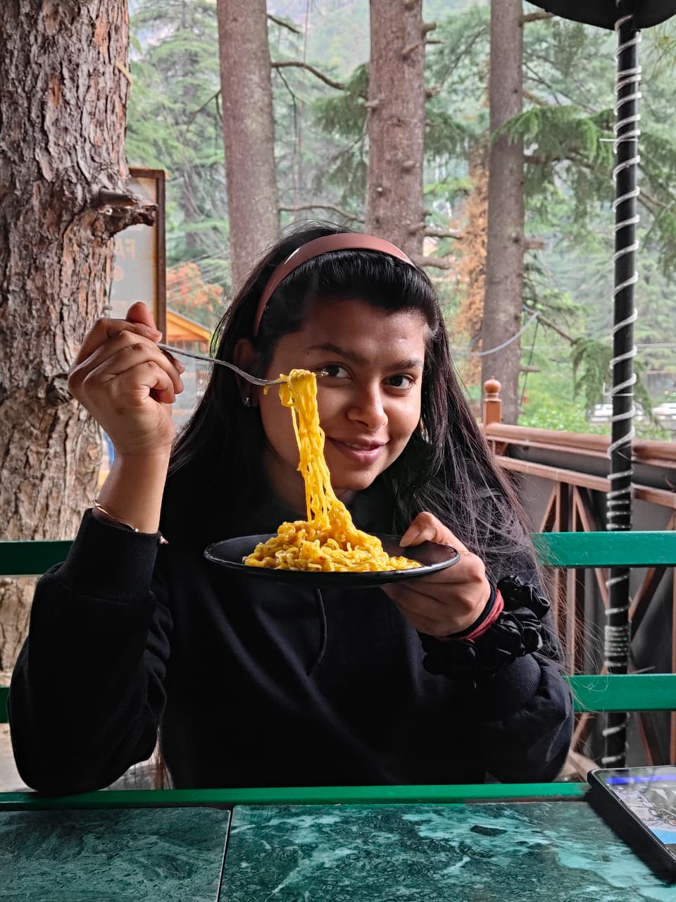 Eating maggi