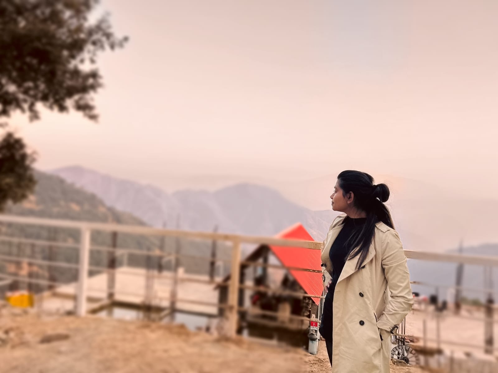 Hazy mountains